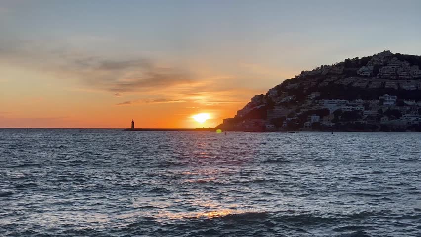 Spain, Mallorca Calvia Port Andratx, Restaurants in Sunset