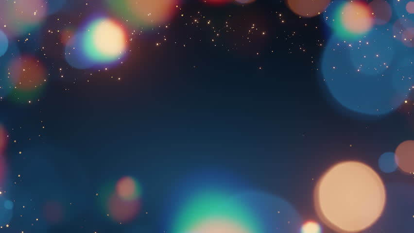 Festive Christmas bokeh background, colorful sparkling lights dark blue backdrop. Holiday celebration, magic, party atmosphere. Ideal for greeting cards, seasonal promotions, abstract designs.