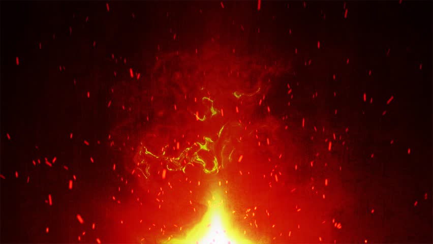 Stunning visuals of a volcanic eruption with glowing lava and ash clouds bursting into the atmosphere 4k animation. 3D Illustration