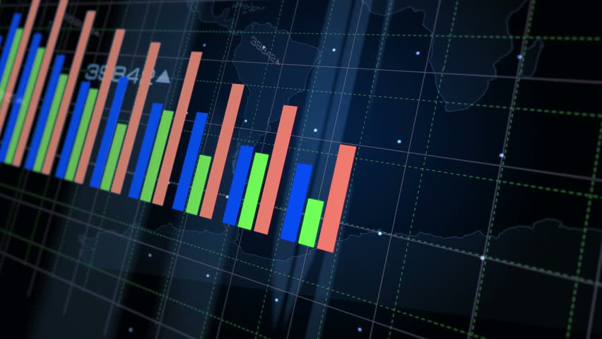 Ecommerce shopping online business charts and graphs diagram concept on display screen
