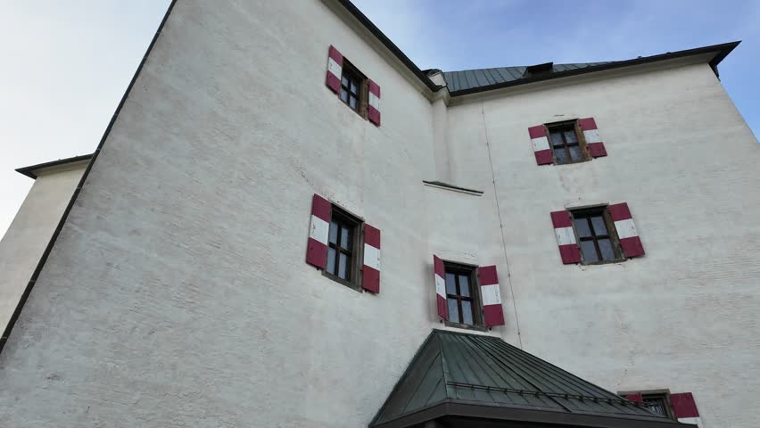Prague, Czech Republic - November 18th 2025: Detail shot of Letohradek Hvezda in Prague