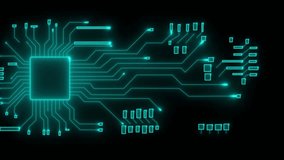 Neon C R M Circuit Board Technology Data Flow Abstract Digital Network Connections Futuristic Innovation - Powered by Shutterstock - Get 15% off with code: PIKWIZARD15