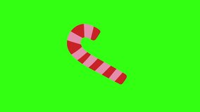 Candy cane animation on green screen - Powered by Shutterstock - Get 15% off with code: PIKWIZARD15