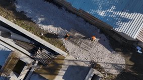 Aerial Video of Modern Housing Project With Busy Construction Site - Powered by Shutterstock - Get 15% off with code: PIKWIZARD15