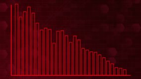Red bar graphs animate upward on a dark hexagonal digital grid, smooth transitions, futuristic style - Powered by Shutterstock - Get 15% off with code: PIKWIZARD15