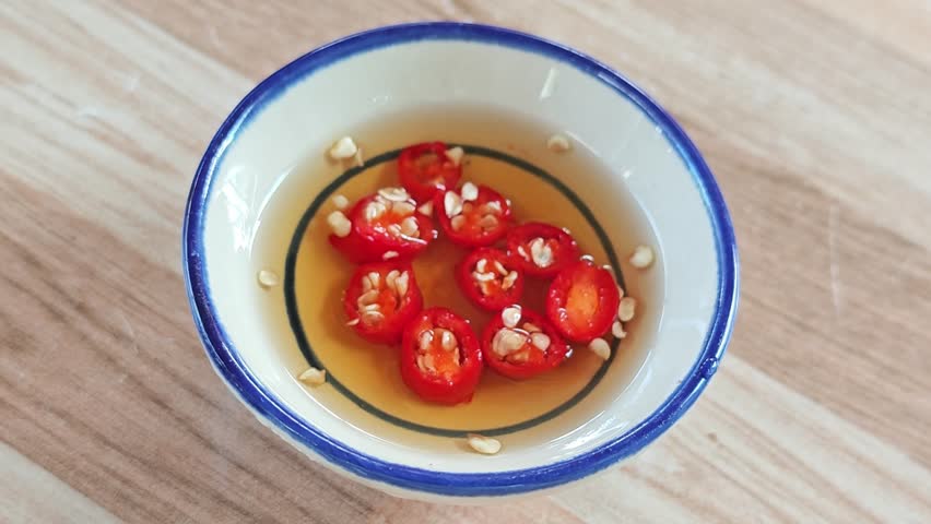 Pickled chilies in fish sauce