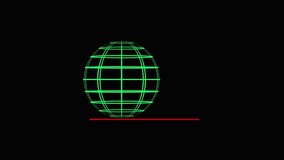 A green wireframe globe with a money bag and falling dollar coins on black, symbolizing global finance and wealth flow. Green Wireframe Globe and Money Bag with Falling Dollar   - Powered by Shutterstock - Get 15% off with code: PIKWIZARD15