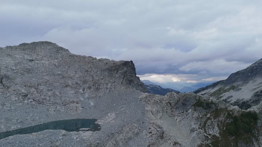 Majestic Rocky Mountain Landscape with Alpine Lake in British Columbia, Canada