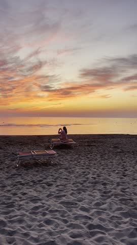 Warm Sunrise Light Over the Italian Horizon