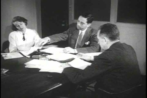 1940s - We see the office of Broadcast approval and then an overview of the beginnings of Television broadcast.