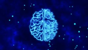 Animated Artificial intelligence , brain animation, Human brain VS artificial brain 4k - Powered by Shutterstock - Get 15% off with code: PIKWIZARD15