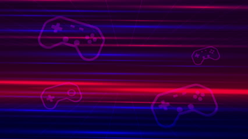 Level up icons, pixel art, 8-bit game, retro futuristic sci-fi background, glowing neon grid and stars from vintage arcade computer games. - Powered by Shutterstock - Get 15% off with code: PIKWIZARD15