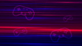 Level up icons, pixel art, 8-bit game, retro futuristic sci-fi background, glowing neon grid and stars from vintage arcade computer games. - Powered by Shutterstock - Get 15% off with code: PIKWIZARD15