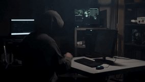Anonymous Hacker Working at Computer in Dark Room - Powered by Shutterstock - Get 15% off with code: PIKWIZARD15