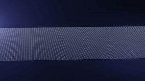 Futuristic 3D wireframe wave animation forming dynamic geometric shapes on a dark background. Abstract digital grid motion ideal for technology, science, AI, data visualization, and modern design proj - Powered by Shutterstock - Get 15% off with code: PIKWIZARD15