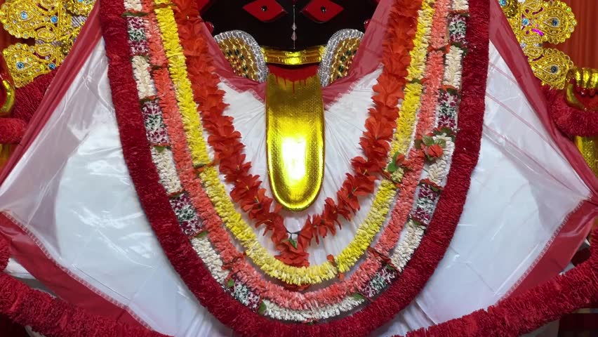 Replica of Kali Maa idol of Kalighat temple in Kolkata 