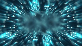 Animated Abstract Blue Frame with Moving Light Rays, Frosted Liquid Glass, Water Droplets, Snowflakes, Cosmic Space, Falling Comets and Stars 4K Intro for Sales, Business and Winter Promotions - Powered by Shutterstock - Get 15% off with code: PIKWIZARD15