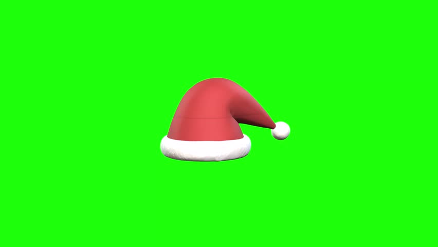 Dancing and laughing santa claus old man green screen or chroma key video clip