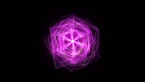 Rotating Glowing Purple Geometric Wireframe Sphere - Powered by Shutterstock - Get 15% off with code: PIKWIZARD15