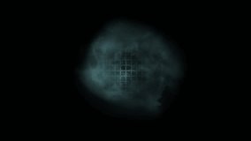 Glowing blue sphere of energy pulsating with a gaseous aura against a dark background - Powered by Shutterstock - Get 15% off with code: PIKWIZARD15