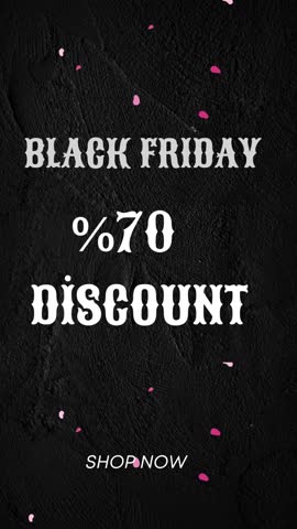 Your Pink Black and White Dynamic Black Friday Sale Story.