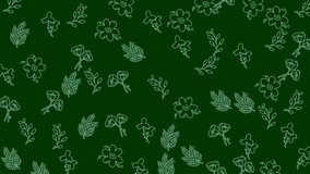 floral pattern geometric and leaf illustrations with simless looping animation, ideal for spring and naturethemed designs and projects. Perfect for botanical designs. - Powered by Shutterstock - Get 15% off with code: PIKWIZARD15