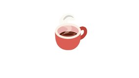Coffee cup animation for office break visuals. Includes smooth loop and clean background. Perfect for lifestyle videos and workspace content. - Powered by Shutterstock - Get 15% off with code: PIKWIZARD15