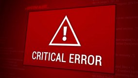 Urgent system alert signals a critical error demanding immediate response. Potential data breach or cyberattack requiring swift security protocols and IT intervention. - Powered by Shutterstock - Get 15% off with code: PIKWIZARD15