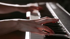 Closeup Piano Hands Playing Melodic Rhythm With Warm Bokeh Lights Creating Relaxed Cozy Atmosphere Music Talent Purpose Mindfulness Calm Sensory Vibe Cinematic Creative Flow Studio Performance - Powered by Shutterstock - Get 15% off with code: PIKWIZARD15