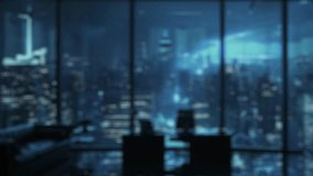 A sleek robotic hand reaches out to engage with a digital search interface, showcasing advanced technology and futuristic holographic icons in a night cityscape. Auvana - Powered by Shutterstock - Get 15% off with code: PIKWIZARD15