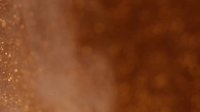 Cloud smoke. Shimmer texture. Blur yellow golden colorful ink in swirling water haze sequins moving on abstract dark black steam background. - Powered by Shutterstock - Get 15% off with code: PIKWIZARD15