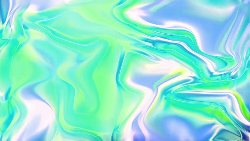 A mesmerizing abstract background featuring fluid, flowing swirls of vibrant green, serene blue, and bright white.