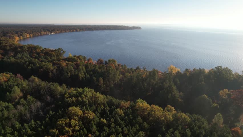 Beautiful and coloring autumn in Wisconsin