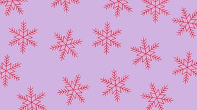 Red Snowflakes Seamless Pattern on Lavender Background - Powered by Shutterstock - Get 15% off with code: PIKWIZARD15