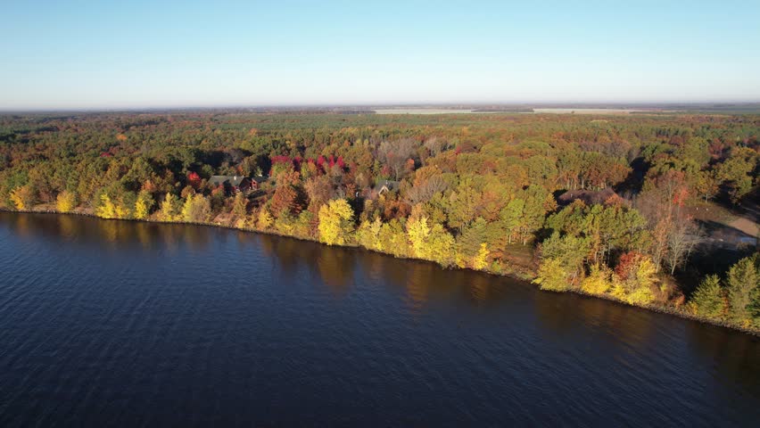 Beautiful and coloring autumn in Wisconsin