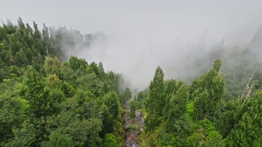 Dramatic aerial view of Mount Agung