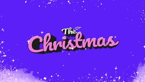 Merry Christmas Text animation. Beautiful Animated lettering Handwritten for celebrating Christmas and new year. High Quality Video - Powered by Shutterstock - Get 15% off with code: PIKWIZARD15