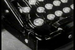 1940s - Lenore Benton demonstrates how to use the backspace, the tab key, bar tabulators and to hit he carriage retune lever properly