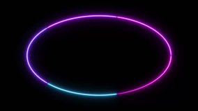 Multicolor Neon Ellipse Glowing Light Animation - Powered by Shutterstock - Get 15% off with code: PIKWIZARD15