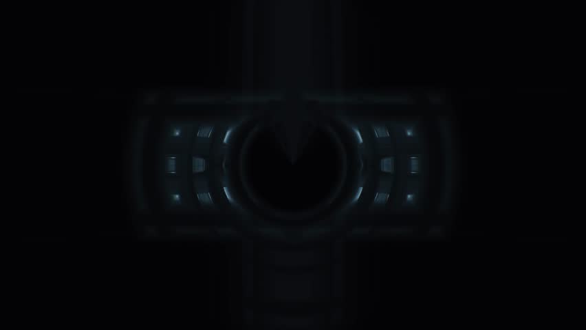 Hypnotic Sci-Fi Light Gate VJ Loop. Rhythmic strobe neon tunnel. Futuristic space arch for party display, disco LED screen, and techno rave background. Seamlessly looping flashing animation.