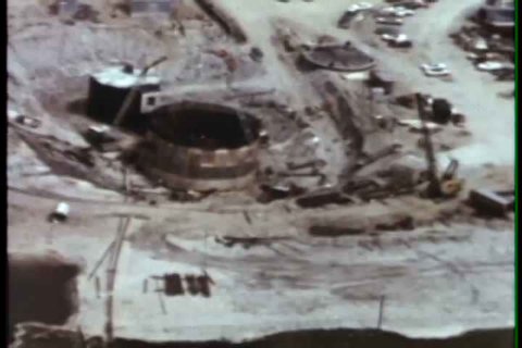 1960s - Aerial views of missile site and the manufacturing and testing of missiles and their components.