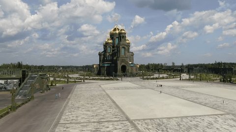 Drone Ascending above Main Cathedral Square