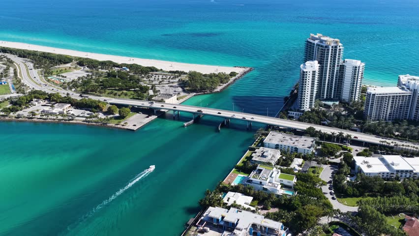 Sunny Isles Skyline At Sunny Isles Beach In Florida United States. Stunning Cityscape. Beach Landscape. Highrise Buildings. Sunny Isles Skyline At Sunny Isles Beach In Florida. Nature Background.