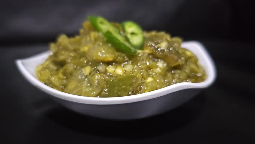 Sambal hijau,Sambal Ijo,Sambal lado mudo,Green chili sambal,Green chili paste,Green chili sauce.Traditional Indonesian sambal from West Sumatra