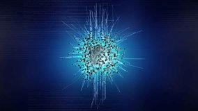 Network world 4K traffic explosion blue 4k - Powered by Shutterstock - Get 15% off with code: PIKWIZARD15