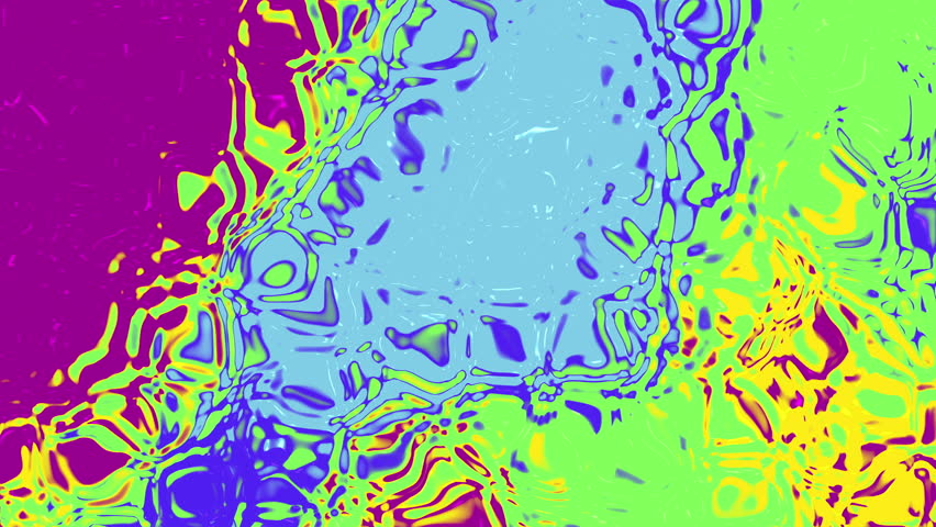 A stunning, high-energy abstract background featuring an intense liquid distortion and wavy pattern. The vibrant color palette is dominated by fluorescent green, electric purple (magenta), bright yell