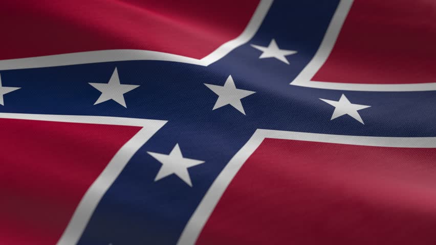 Confederate flag - background loop