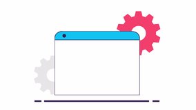 Web development. Animation, system setup, alpha channel. Cartoon - Powered by Shutterstock - Get 15% off with code: PIKWIZARD15