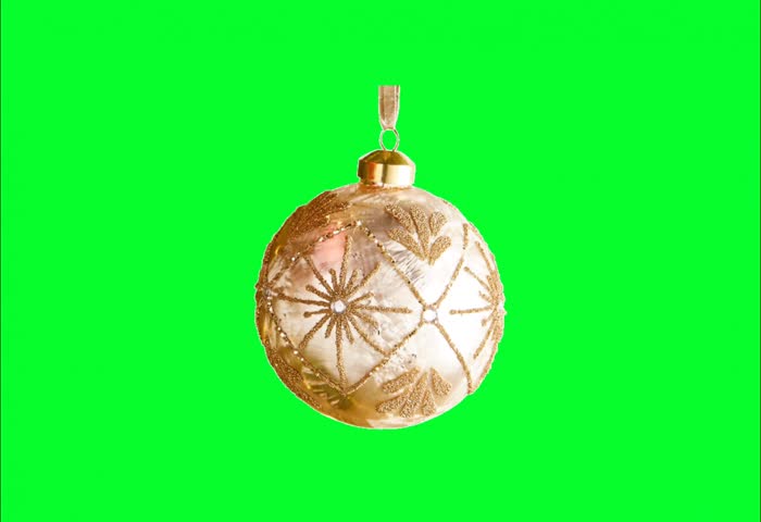 Animation Christmas Decoration 4K, Green Screen Background