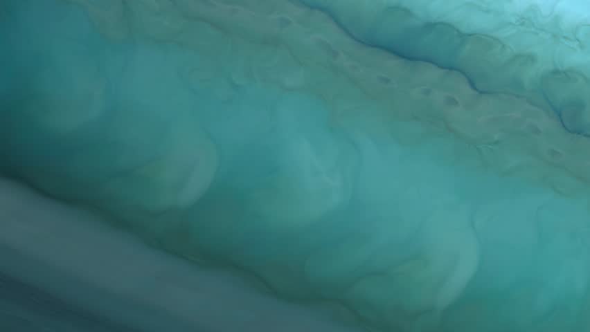 Uranus' surface from the atmosphere. 3d animation